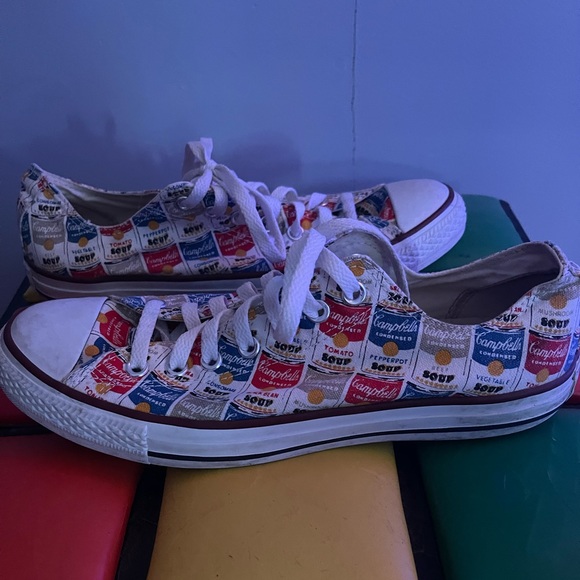 Converse Andy Warhol Campbells Soup Men’s Size 9.5 - Picture 2 of 5